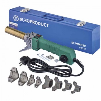 EUROPRODUCT EP.WM02R Паяльник для PPR труб, насадки круглі, 900W 16/32mm (10 шт/ящ) EUROPRODUCT EP.WM02R Паяльник для PPR труб, насадки круглі, 900W 16/32mm (10 шт/ящ)