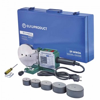 EUROPRODUCT EP.WM06 Паяльник для PPR труб, насадки плоскі, 1000W+1000W 50/110mm (5 шт/ящ) EUROPRODUCT EP.WM06 Паяльник для PPR труб, насадки плоскі, 1000W+1000W 50/110mm (5 шт/ящ)