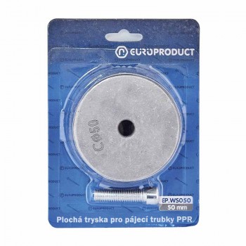 EUROPRODUCT EP.WS050 Насадка плоска для паяльника PPR труб 50mm (50 шт/ящ) EUROPRODUCT EP.WS050 Насадка плоска для паяльника PPR труб 50mm (50 шт/ящ)