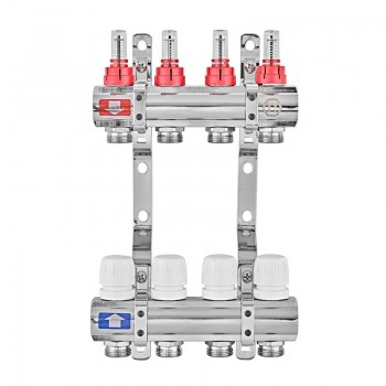 EUROPRODUCT EP.B3110-04-1”x4 Колекторний блок з витратомірами ( корпус ЛАТУНЬ ) (3 шт/ящ) EUROPRODUCT EP.B3110-04-1”x4 Колекторний блок з витратомірами ( корпус ЛАТУНЬ ) (3 шт/ящ)