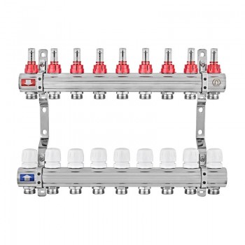 EUROPRODUCT EP.B3110-09-1”x9 Колекторний блок з витратомірами ( корпус ЛАТУНЬ ) (3 шт/ящ) EUROPRODUCT EP.B3110-09-1”x9 Колекторний блок з витратомірами ( корпус ЛАТУНЬ ) (3 шт/ящ)