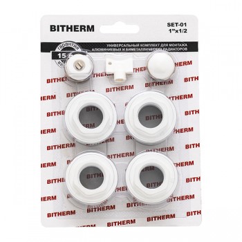 BITHERM SET-01 Комплект для радіатора 1/2" без кріплень BITHERM SET-01 Комплект для радіатора 1/2" без кріплень