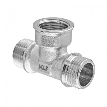 NOLF NFC.T06MFM-N-1/2"MFM Трійник НІКЕЛЬОВАНИЙ (160 шт/ящ)