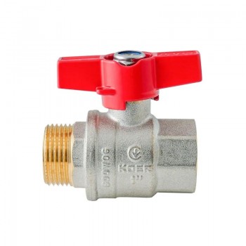 KOER EXTREME KE.218-25 - 1" FM Кран кульовий ГШМ, ручка "метелик" червона (32 шт/ящ, 8шт/уп) KOER EXTREME KE.218-25 - 1" FM Кран кульовий ГШМ, ручка "метелик" червона (32 шт/ящ, 8шт/уп)