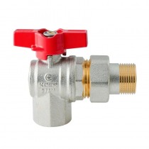 KOER EXTREME KE.228-20 - 3/4" Кран з американкою кутовий, ручка "метелик" червона (32 шт/ящ, 8шт/уп) KOER EXTREME KE.228-20 - 3/4" Кран з американкою кутовий, ручка "метелик" червона (32 шт/ящ, 8шт/уп)