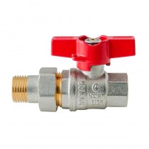 KOER EXTREME KE.227-15 - 1/2" Кран з американкою, ручка "метелик" червона (56 шт/ящ, 14шт/уп) KOER EXTREME KE.227-15 - 1/2" Кран з американкою, ручка "метелик" червона (56 шт/ящ, 14шт/уп)