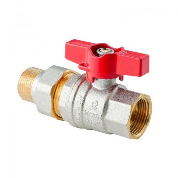 KOER EXTREME KE.227-20 - 3/4" Кран з американкою, ручка "метелик" червона (36 шт/ящ, 9шт/уп) KOER EXTREME KE.227-20 - 3/4" Кран з американкою, ручка "метелик" червона (36 шт/ящ, 9шт/уп)