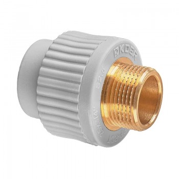 KOER K0097.PRO.WN - 25х3/4М PPR Муфта ЗР (162 шт/ящ, 27 шт/пакет) KOER K0097.PRO.WN - 25х3/4М PPR Муфта ЗР (162 шт/ящ, 27 шт/пакет)