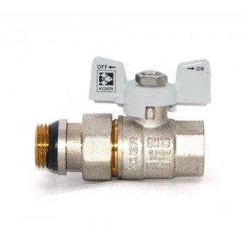 KOER кран з американкою 1/2 "антипротечка" White