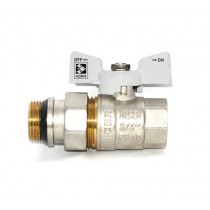 KOER кран з американкою 3/4 "антипротечка" White KOER кран з американкою 3/4 "антипротечка" White