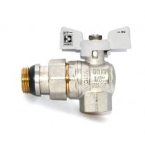 KOER кран кутовий з американкою 1/2 "антипротечка" White