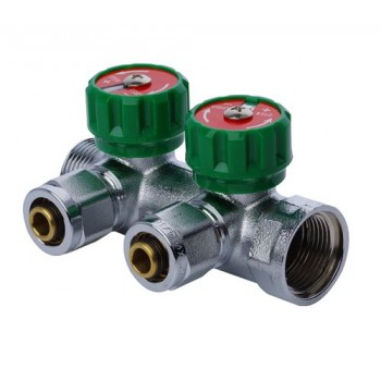 KOER KR.1121-2 3/4”x2 WAYS Колектор вентильний з фітингом KOER KR.1121-2 3/4”x2 WAYS Колектор вентильний з фітингом