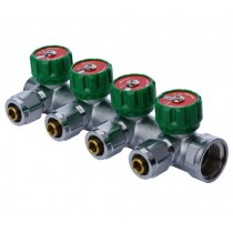 KOER KR.1121-4 3/4”x4 WAYS Колектор вентильний з фітингом