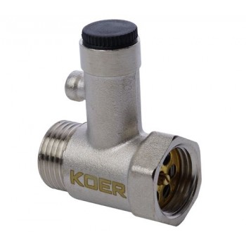 KOER KR.1039 1/2” 8BAR Запобіжний клапан для бойлера (без ручки)
