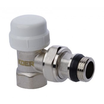 KOER KR.921-Gi 1/2" Кран термостатичний "антипротечка" кутовий KOER KR.921-Gi 1/2" Кран термостатичний "антипротечка" кутовий
