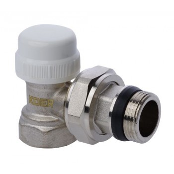 KOER KR.921-Gi 3/4“ Кран термостатичний "антипротечка" кутовий KOER KR.921-Gi 3/4“ Кран термостатичний "антипротечка" кутовий