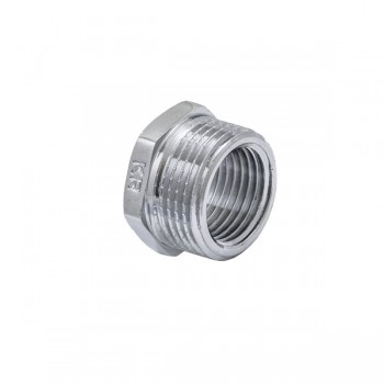 KOER KF.F0608.CHR Футорка 1/2"х3/4" ХРОМ. (600 шт/ящ)