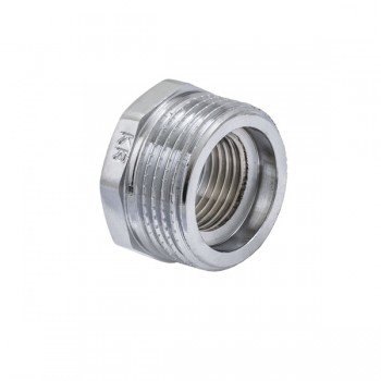 KOER KF.F0610.CHR Футорка 1/2"х1" ХРОМ. (400 шт/ящ)