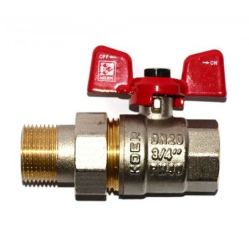 KOER кран з американкою 3/4 Red
