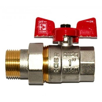 KOER кран з американкою 1" Red