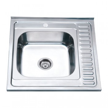 ZERIX мийка накладна Z6060L-06-160E SATIN ZERIX мийка накладна Z6060L-06-160E SATIN