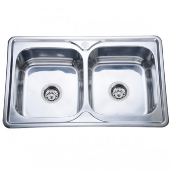 ZERIX мийка врізна Z7848D-08-180E DOUBLE SATIN