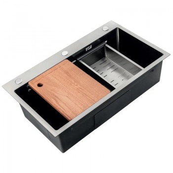 ZERIX ZH6845-SET-05 DECOR NANO-SILVER (3.0/0.8) Мийка з нерж. сталі КОМПЛЕКТ (нержавійка) (1 шт/ящ) ZERIX ZH6845-SET-05 DECOR NANO-SILVER (3.0/0.8) Мийка з нерж. сталі КОМПЛЕКТ (нержавійка) (1 шт/ящ)