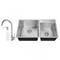 MIXXUS SET-7843D-220x1.0-SATIN Комплект: мийка, змішувач, диспенсер, сушарка для посуду (1 шт/ящ) MIXXUS SET-7843D-220x1.0-SATIN Комплект: мийка, змішувач, диспенсер, сушарка для посуду (1 шт/ящ)