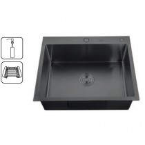 ZERIX мийка ZH5045B-215 (3.0/1.0) PVD-BLACK з диспенсером та сушаркою для посуду (1 шт/ящ) ZERIX мийка ZH5045B-215 (3.0/1.0) PVD-BLACK з диспенсером та сушаркою для посуду (1 шт/ящ)