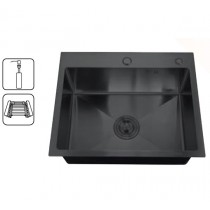 ZERIX мийка ZH5050B-215 (3.0/1.0) PVD-BLACK з диспенсером та сушаркою для посуду (1 шт/ящ) ZERIX мийка ZH5050B-215 (3.0/1.0) PVD-BLACK з диспенсером та сушаркою для посуду (1 шт/ящ)