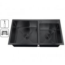 ZERIX мийка ZH7843DB-215 (3.0/1.0) PVD-BLACK з диспенсером та сушаркою для посуду (1 шт/ящ) ZERIX мийка ZH7843DB-215 (3.0/1.0) PVD-BLACK з диспенсером та сушаркою для посуду (1 шт/ящ)