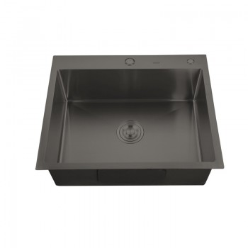ZERIX ZH6050-215 NANO-BLACK (3.0/0.8) Мийка з нерж. сталі (1 шт/ящ)