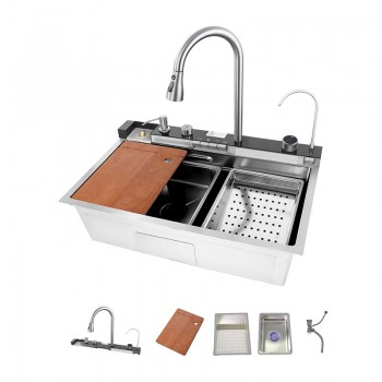 MIXXUS MH7546-SET-06.SUS304 DECOR Мийка багатофункц. з вбудованим змішув. з н. cт. SUS304 (1 шт/ящ) MIXXUS MH7546-SET-06.SUS304 DECOR Мийка багатофункц. з вбудованим змішув. з н. cт. SUS304 (1 шт/ящ)