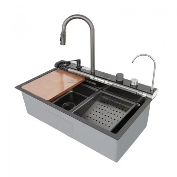 MIXXUS MH7546-SET-07 DECOR NANO-BLACK Мийка багатофункц. з вбудованим змішув. з нерж. сталі(1 шт/ящ) MIXXUS MH7546-SET-07 DECOR NANO-BLACK Мийка багатофункц. з вбудованим змішув. з нерж. сталі(1 шт/ящ)