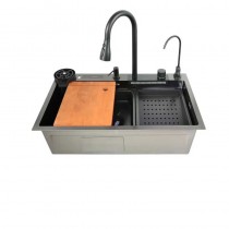 ZERIX ZH7546-SET-06 DECOR NANO-BLACK Мийка багатофункц. з вбудованим змішув. з нерж. сталі (1 шт/ящ) ZERIX ZH7546-SET-06 DECOR NANO-BLACK Мийка багатофункц. з вбудованим змішув. з нерж. сталі (1 шт/ящ)
