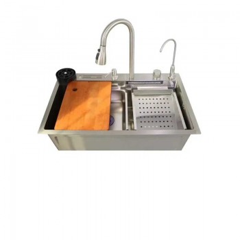 ZERIX ZH7546-SET-06.SUS304 DECOR Мийка багатофункц. з вбудованим зміш. з нерж. cталі SUS304(1 шт/ящ) ZERIX ZH7546-SET-06.SUS304 DECOR Мийка багатофункц. з вбудованим зміш. з нерж. cталі SUS304(1 шт/ящ)