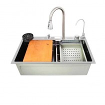 ZERIX ZH7546-SET-07.SUS304 DECOR Мийка багатофункц. з вбудованим зміш. з нерж. сталі SUS304(1 шт/ящ) ZERIX ZH7546-SET-07.SUS304 DECOR Мийка багатофункц. з вбудованим зміш. з нерж. сталі SUS304(1 шт/ящ)