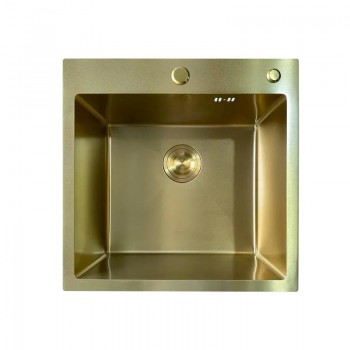 MIXXUS MH5050 MICRO DECOR BRUSHED GOLD (3.0/0.8) Мийка з нерж. сталі (колір матове золото) (1 шт/ящ) MIXXUS MH5050 MICRO DECOR BRUSHED GOLD (3.0/0.8) Мийка з нерж. сталі (колір матове золото) (1 шт/ящ)