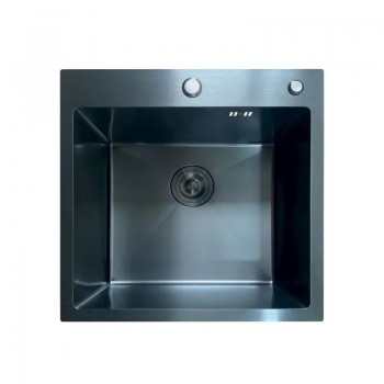 MIXXUS MH5050 MICRO DECOR BLACK (3.0/0.8) Мийка з нерж. сталі (колір чорний) (1 шт/ящ) MIXXUS MH5050 MICRO DECOR BLACK (3.0/0.8) Мийка з нерж. сталі (колір чорний) (1 шт/ящ)