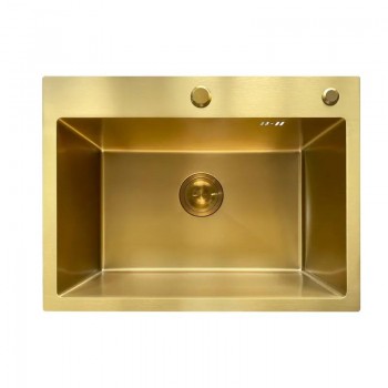 MIXXUS MH5843 MICRO DECOR BRUSHED GOLD (3.0/0.8) Мийка з нерж. сталі (колір матове золото) (1 шт/ящ)