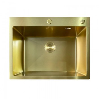 MIXXUS MH6050 MICRO DECOR BRUSHED GOLD (3.0/0.8) Мийка з нерж. сталі (колір матове золото) (1 шт/ящ) MIXXUS MH6050 MICRO DECOR BRUSHED GOLD (3.0/0.8) Мийка з нерж. сталі (колір матове золото) (1 шт/ящ)