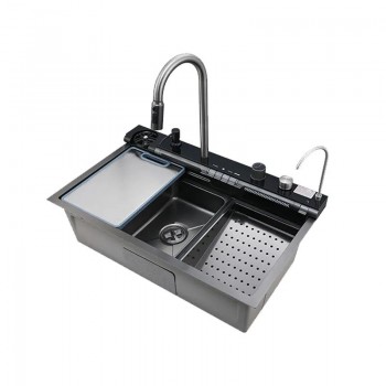 ZERIX ZH7546-SET-05 DECOR GRAPHITE Мийка багатофункц.з вбудованим змішув.з нерж.сталі (1шт/ящ) ZERIX ZH7546-SET-05 DECOR GRAPHITE Мийка багатофункц.з вбудованим змішув.з нерж.сталі (1шт/ящ)