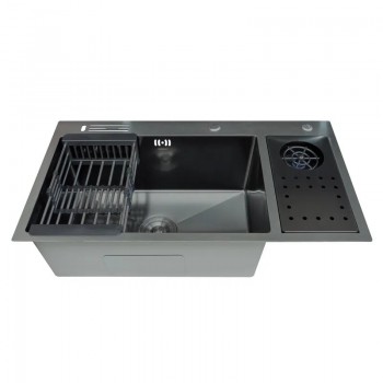 ZERIX ZH8245-SET-08 MICRO DECOR GRAPHITE Мийка з нержавіючої сталі (колір графіт) (1 шт/ящ) ZERIX ZH8245-SET-08 MICRO DECOR GRAPHITE Мийка з нержавіючої сталі (колір графіт) (1 шт/ящ)
