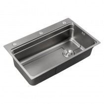 MIXXUS MS6846-SET-01 MICRO DECOR GRAPHITE (3.0/0.8) Мийка з нерж. сталі КОМПЛЕКТ (графіт) (1 шт/ящ)